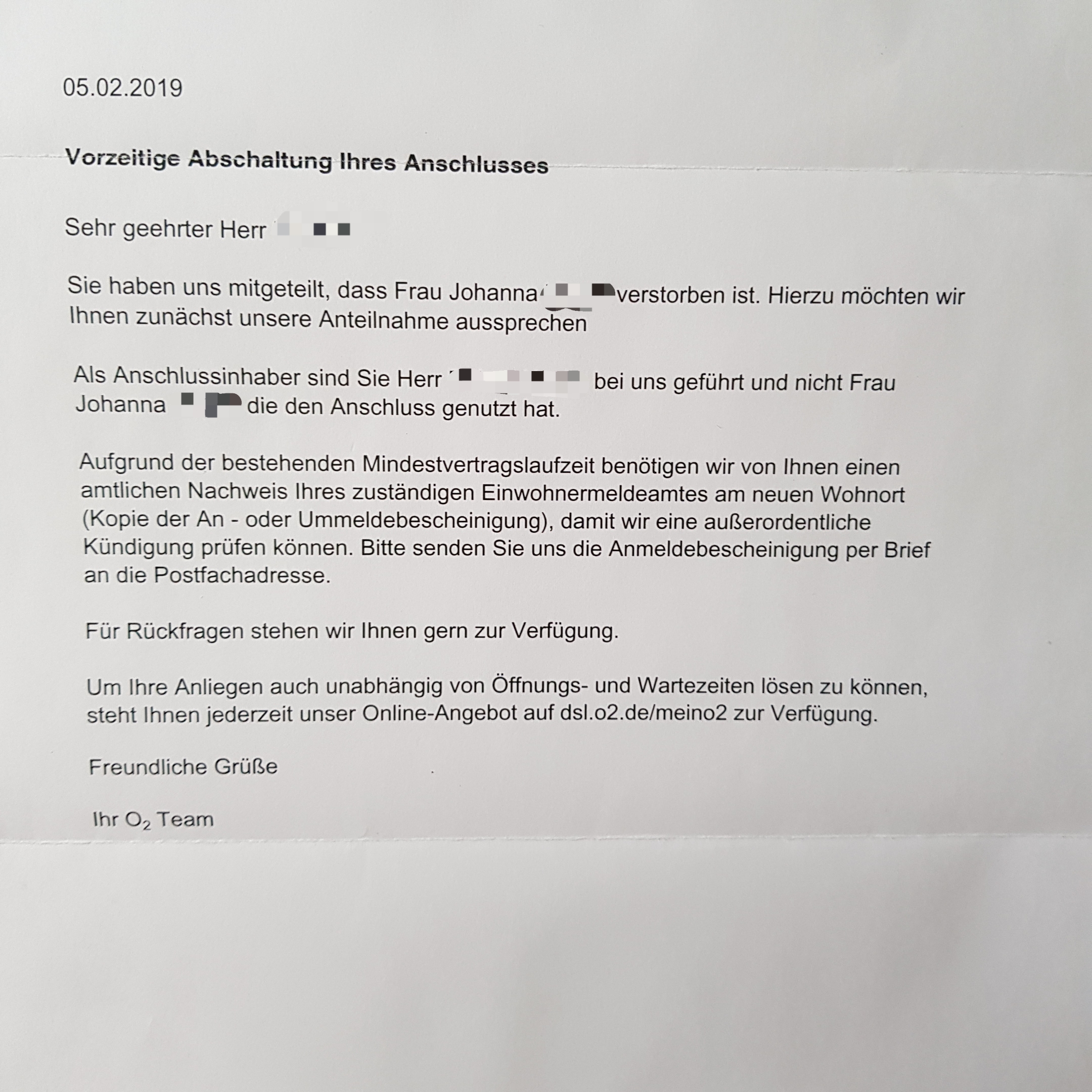 Sonderkundigung Bei O2 Wer Hat Recht Vertrag Kundigung