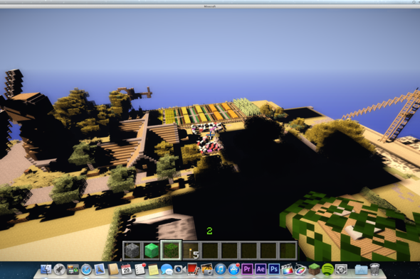 Ich denke dass sind die Schatten oder? - (Games, Minecraft, Mac)