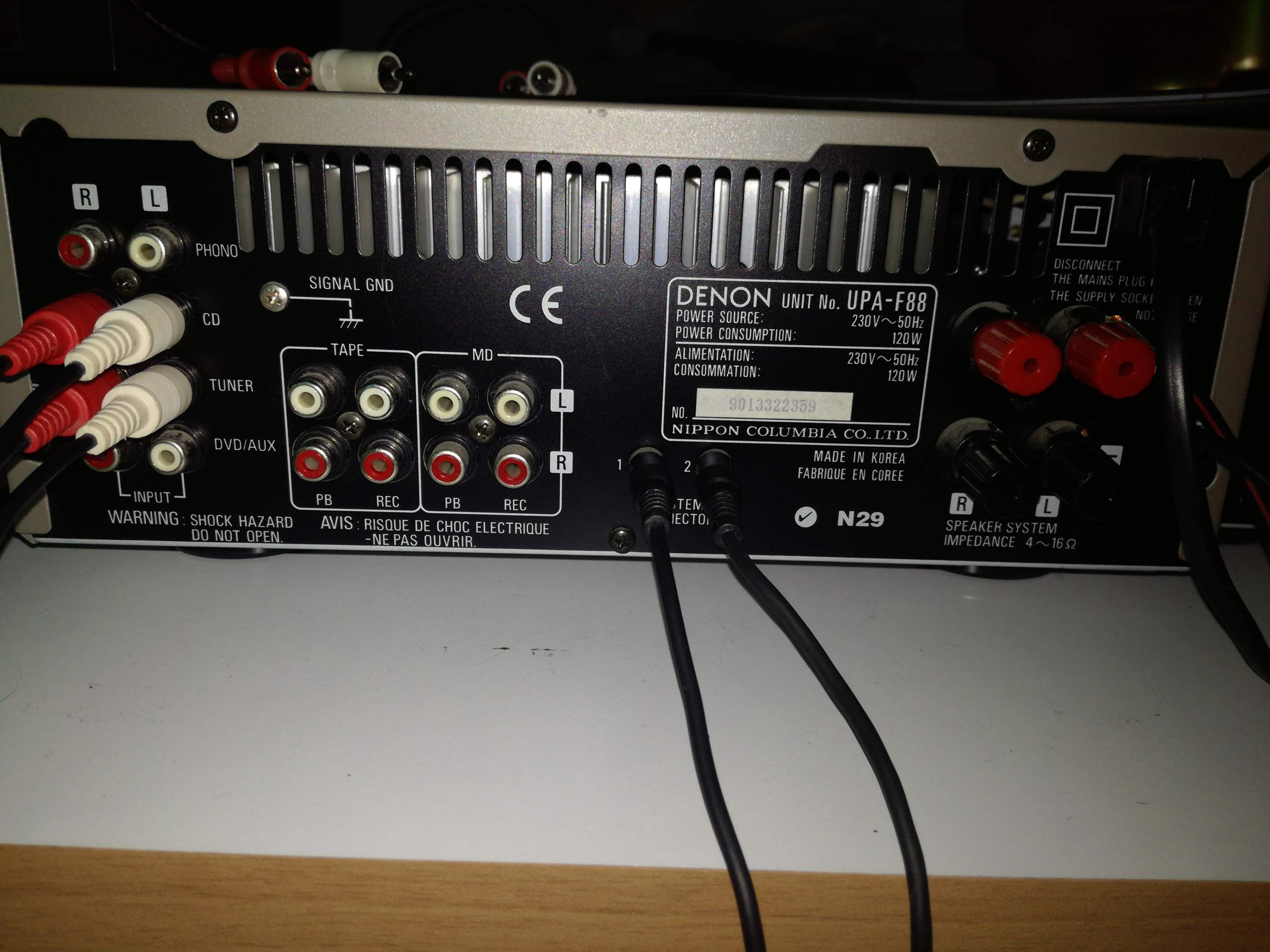 Sound Anlage DENON mit ORION Fernseher verbinden? Technik