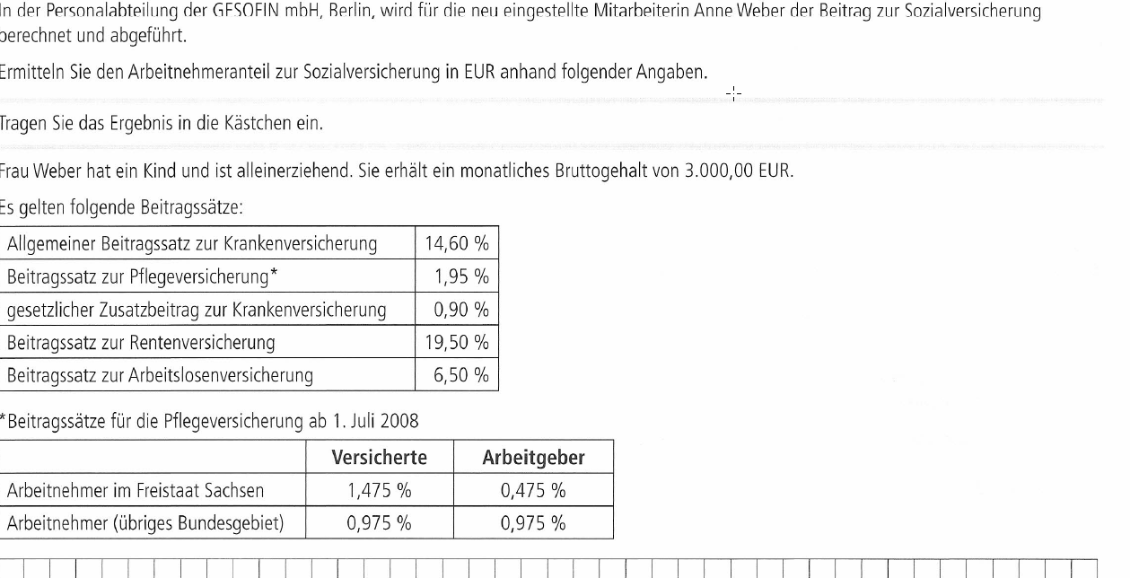 Sozialversicherung Beitragsberechnung? (Wirtschaft, BWL, Beiträge)