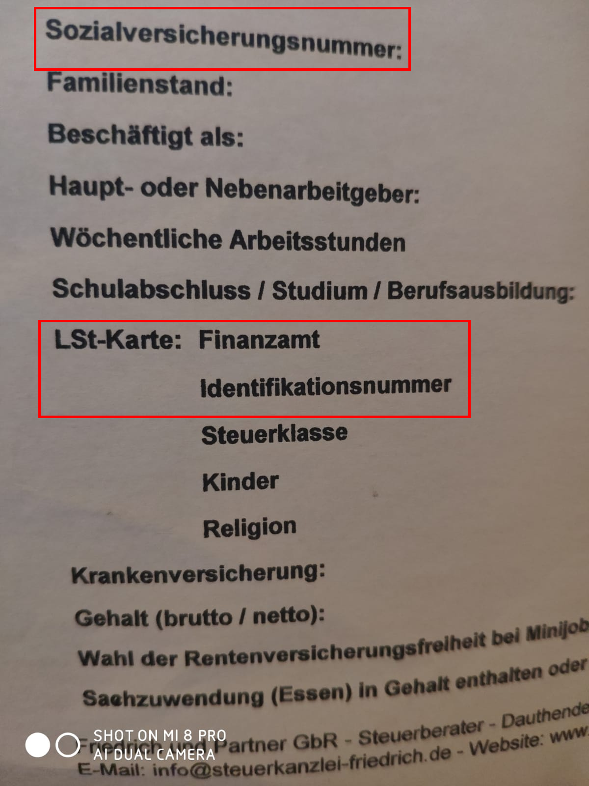 Sozialversicherungsnummer + LStKarte, was genau ist das oder wo bekomme ich das her (Ausbildung Sozialversicherungsnummer + LStKarte, was genau ist das oder wo bekomme ich das her (Ausbildung