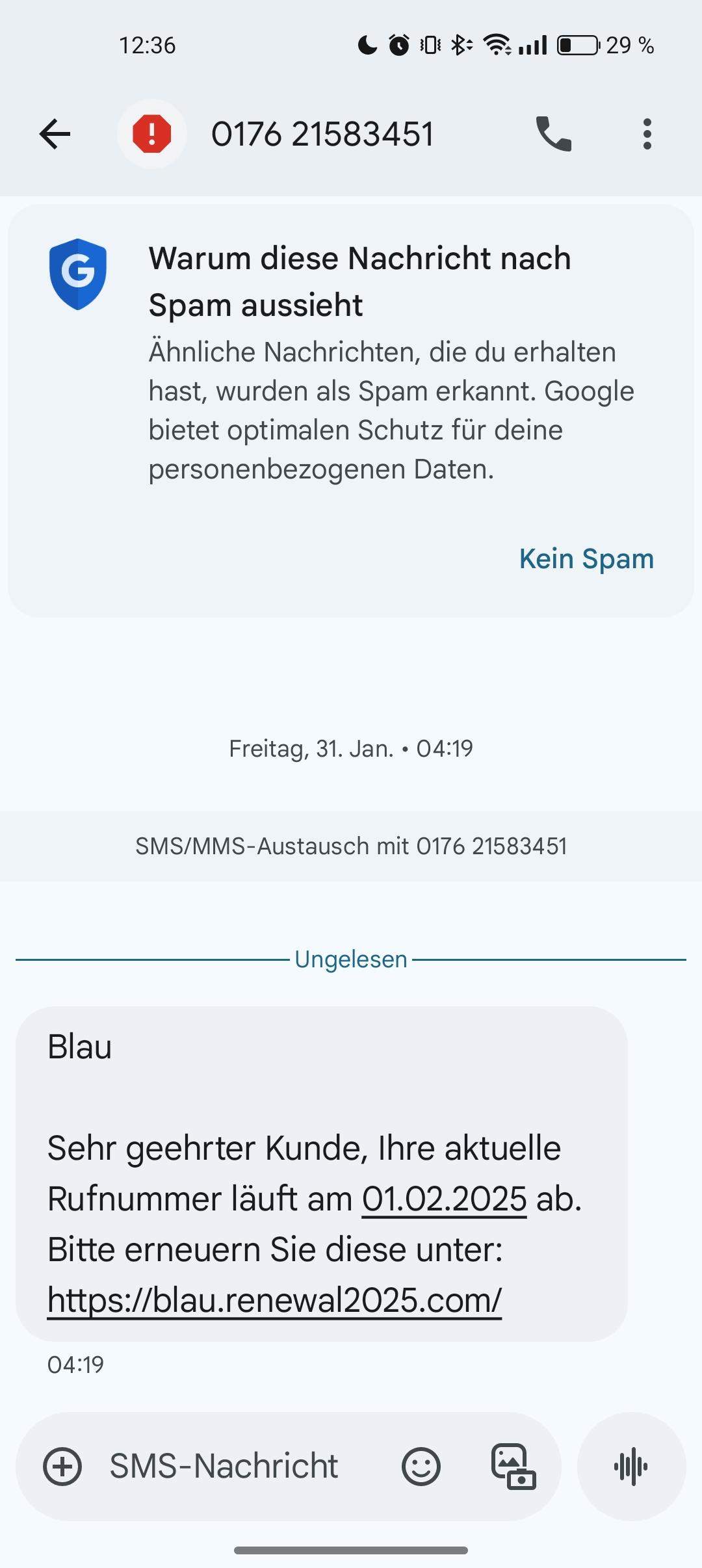 Spam Net Spam? (App, Android, E-Mail)