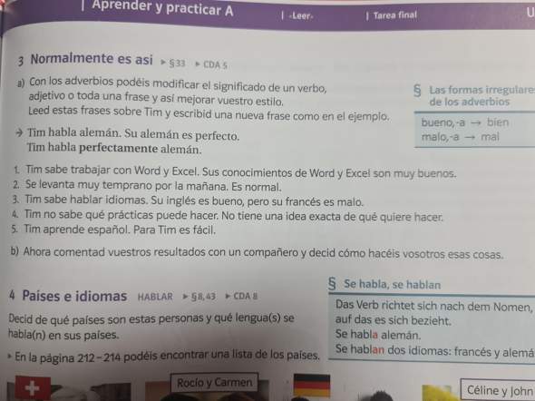 Spanisch Schule Sprache Grammatik
