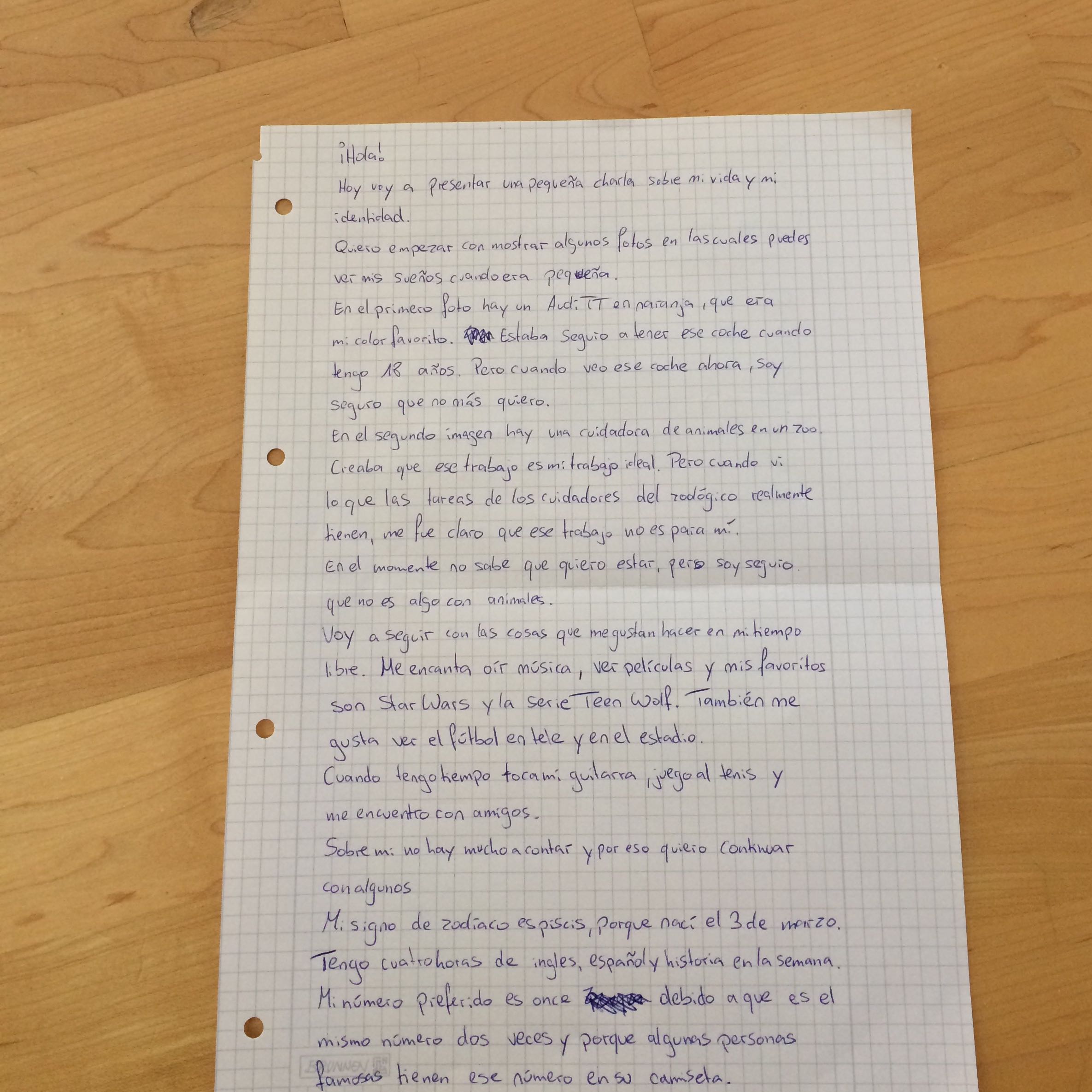 Spanisch Text korrigieren K1? (Schule, Lernen, Grammatik)