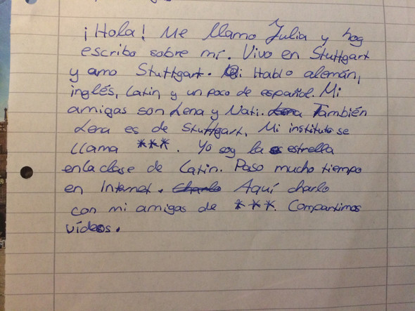 Spanisch Text Richtig Satzstellung Wo Tambien Hin