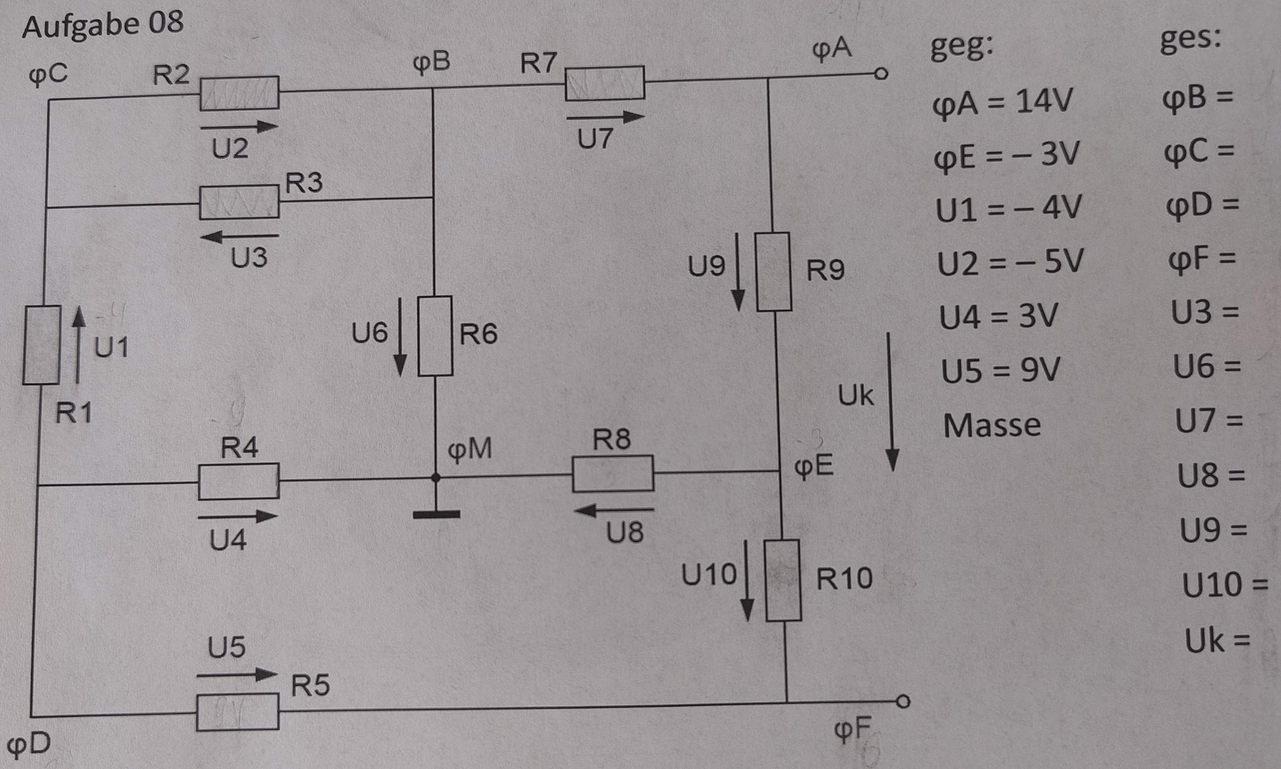 Spannung im Stromkreis berechnen? (Elektrik, Elektrizität, Widerstand)