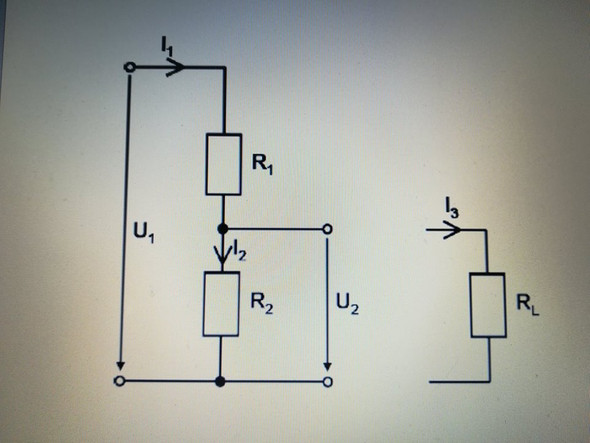 Spannungsteiler unbelastet - (Technik, Physik, Technologie)