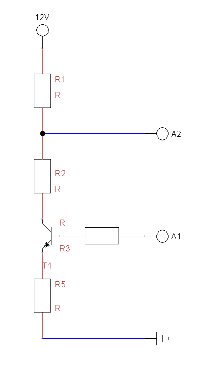 Spannungsteiler mit Transistor: Wie berechne ich die benötigten