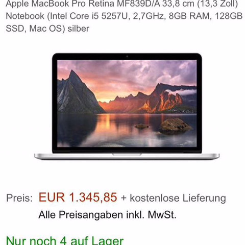 Hier seht ihr nochmal was ich haben möchte :) - (Geld, Macbook, sparen)