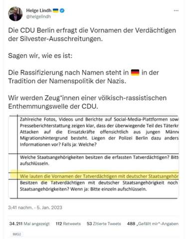 SPD-Politiker wirft CDU "völkisch-rassistische Enthemmungswelle" vor?