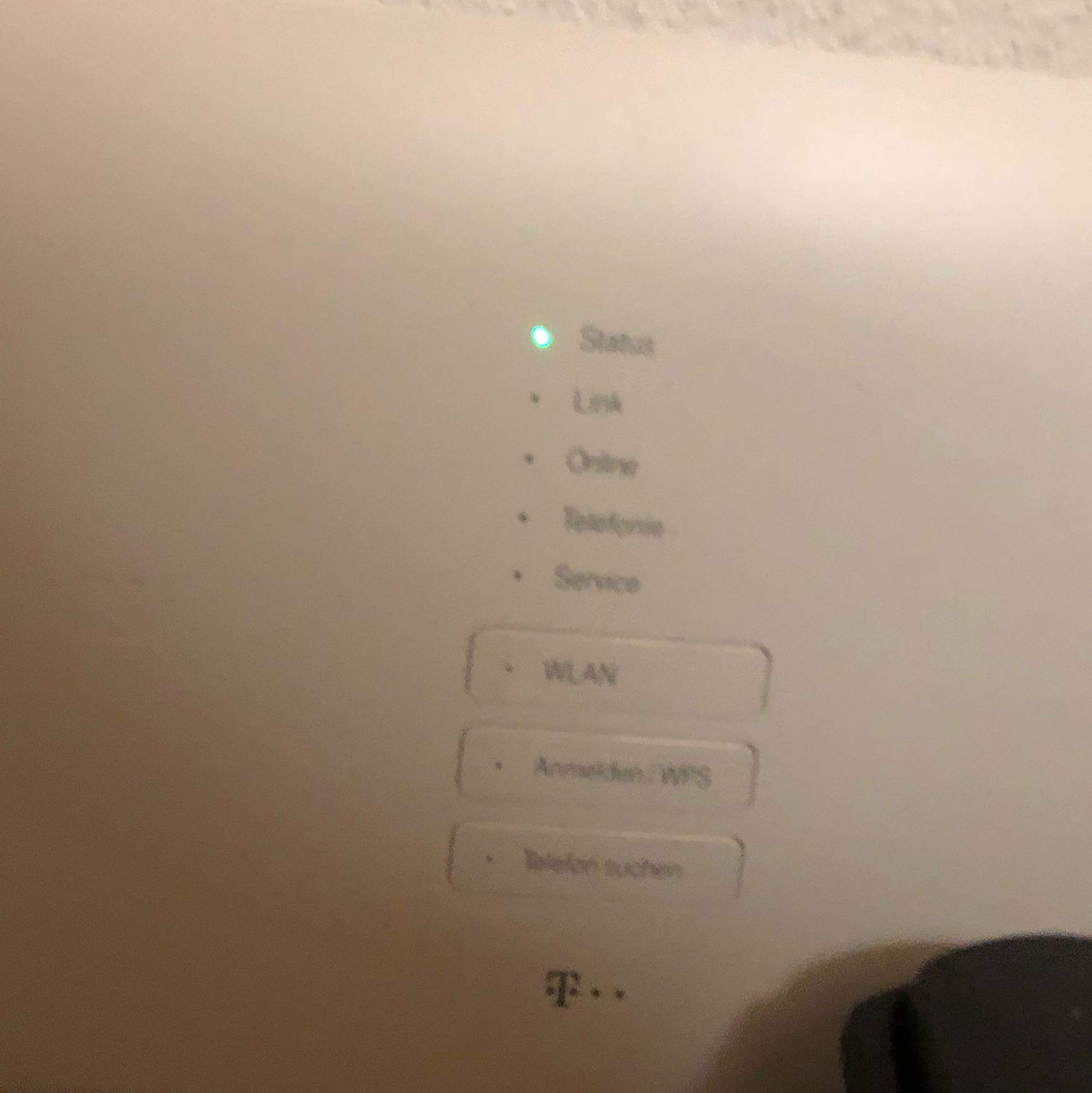 Telekom Router Status Und Wlan Leuchten Weiß