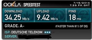 einer meiner niedrigsten Geschwindigkeitsergebnisse - (Computer, Internet, Speedtest)