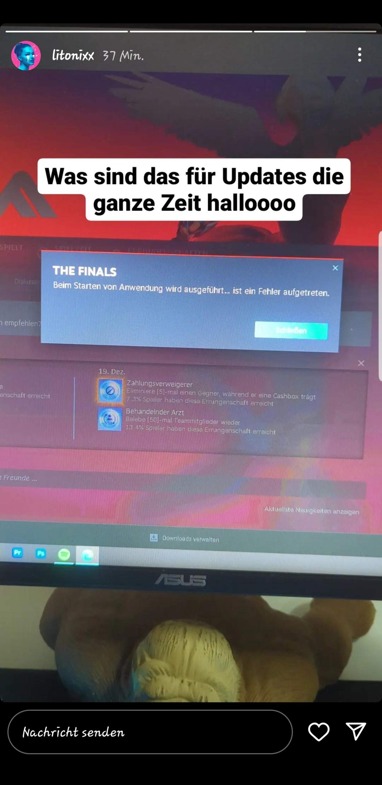 HILFE DAS SPIEL STARTET NICHT visual data 2