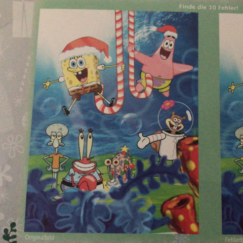 Spongebob Adventskalender Fehlerbild Handy Smartphone Lidl