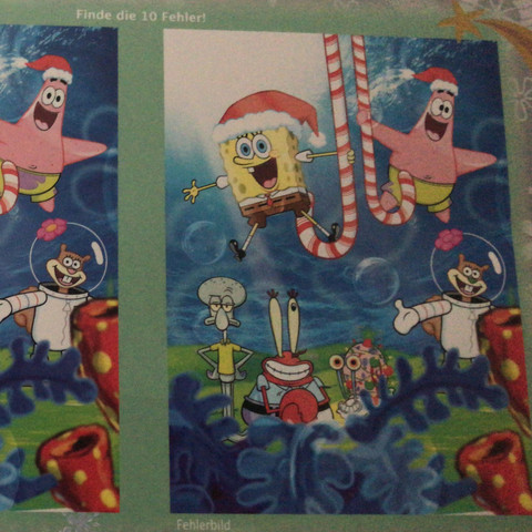 Spongebob Adventskalender Fehlerbild Handy Smartphone Lidl