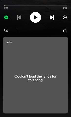 Spotify Lyrics läd nicht?