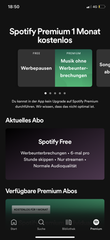 Spotify premium kaufen geht nicht?