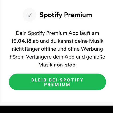 Spotify Probe Premium Abo Kundigen Musik Handy Geld
