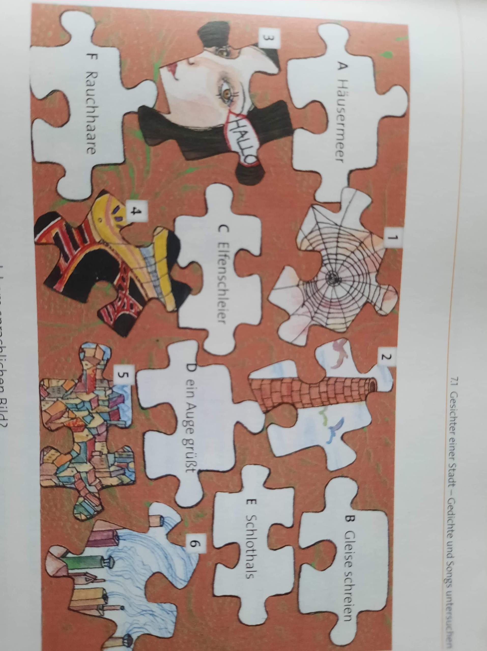 Sprachliche Bilder? (Deutsch, Gedicht, metapher)