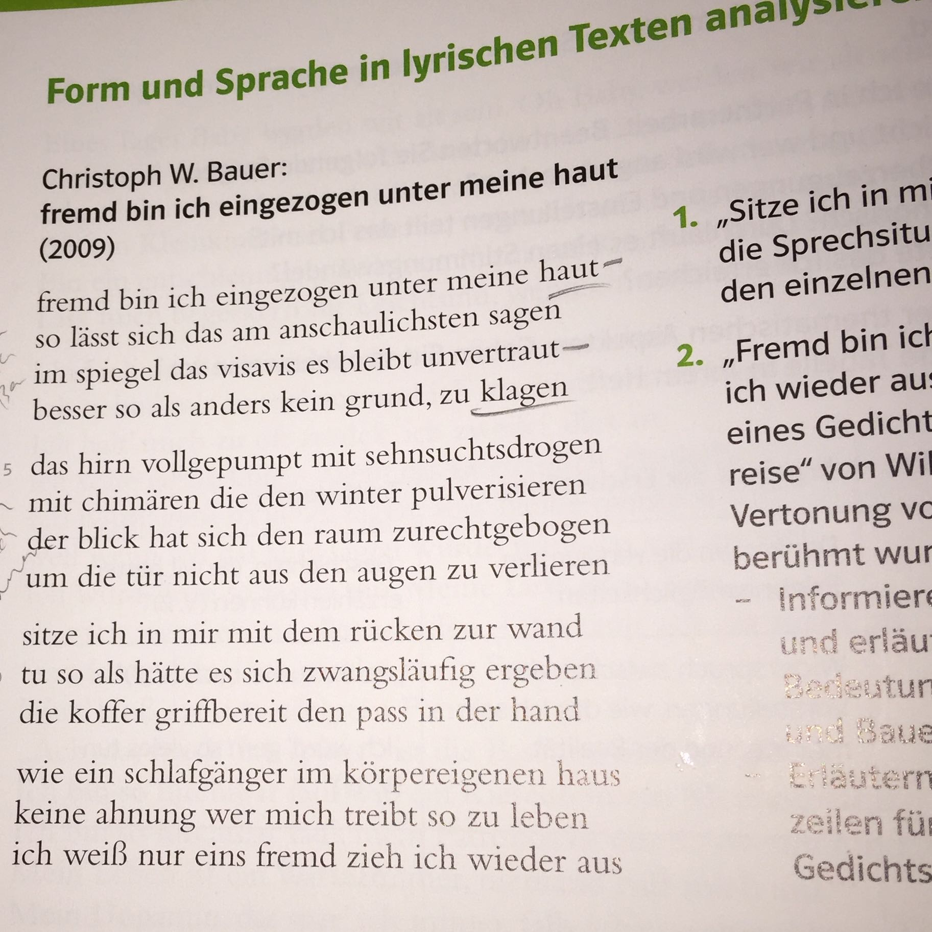 Sprachstil und Stilmittel in Gedichten herausfinden? (Deutsch, Gedicht)