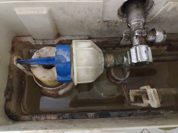 Spülkasten läuft das Wasser sehr langsam nach, Reinigung ...
