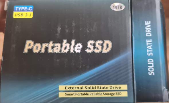 SSD Karte mut 10TB lässt njr ca. 200 GB speichern?