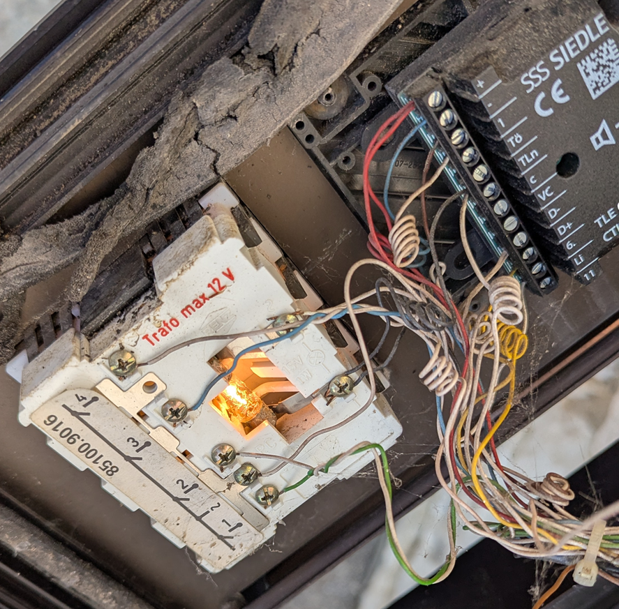 SSS Siedle Türsprechanlage Licht geht nicht mehr? (Reparatur, Lampe, Elektrizität)