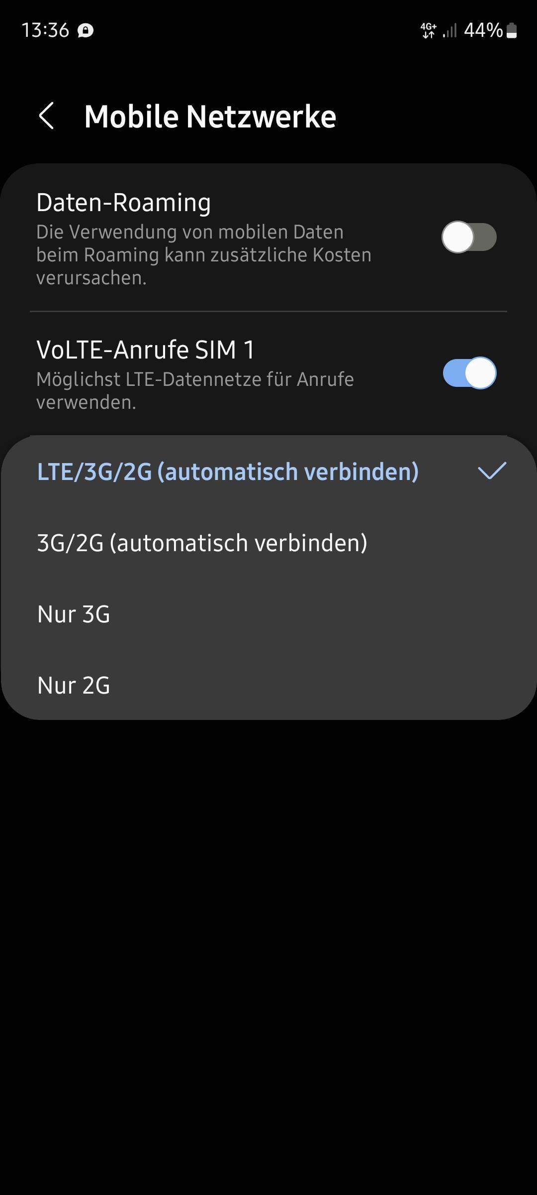 Mobiles Internet Wechselt Ständig Von Lte Auf Edge