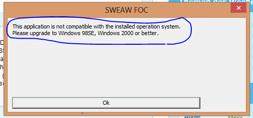 Das ist die Fehlermeldung. - (Windows 7, Windows 8, Star Wars)