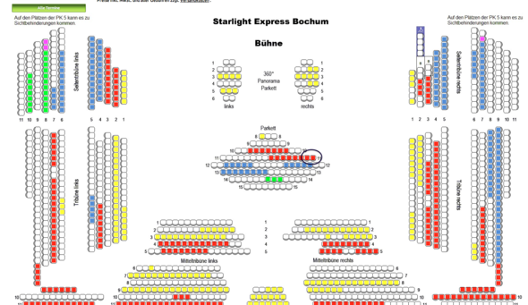 Starlight Express Sitzplatz - Frage?! (Anhang) (Geschenk, Ticket, Festival)