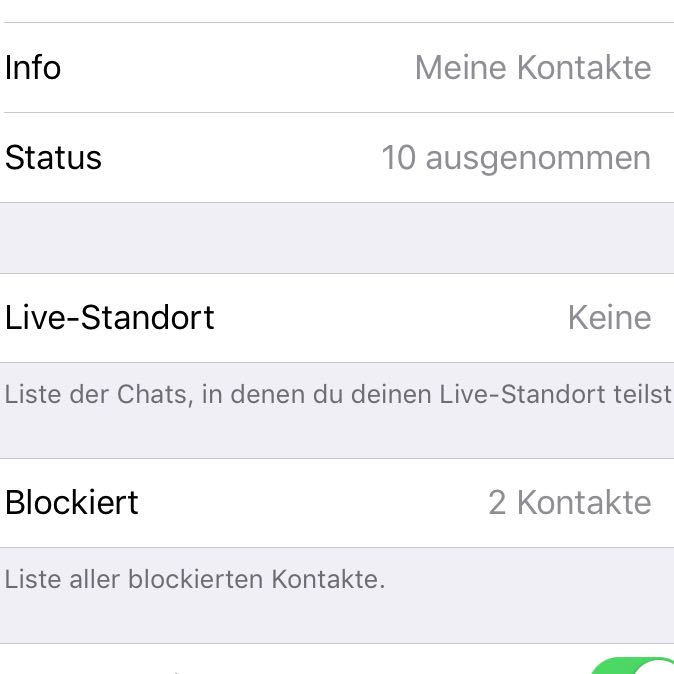 Statusmeldung in WhatsApp verbergen, iPhone? (Technik, Handy, Technologie)
