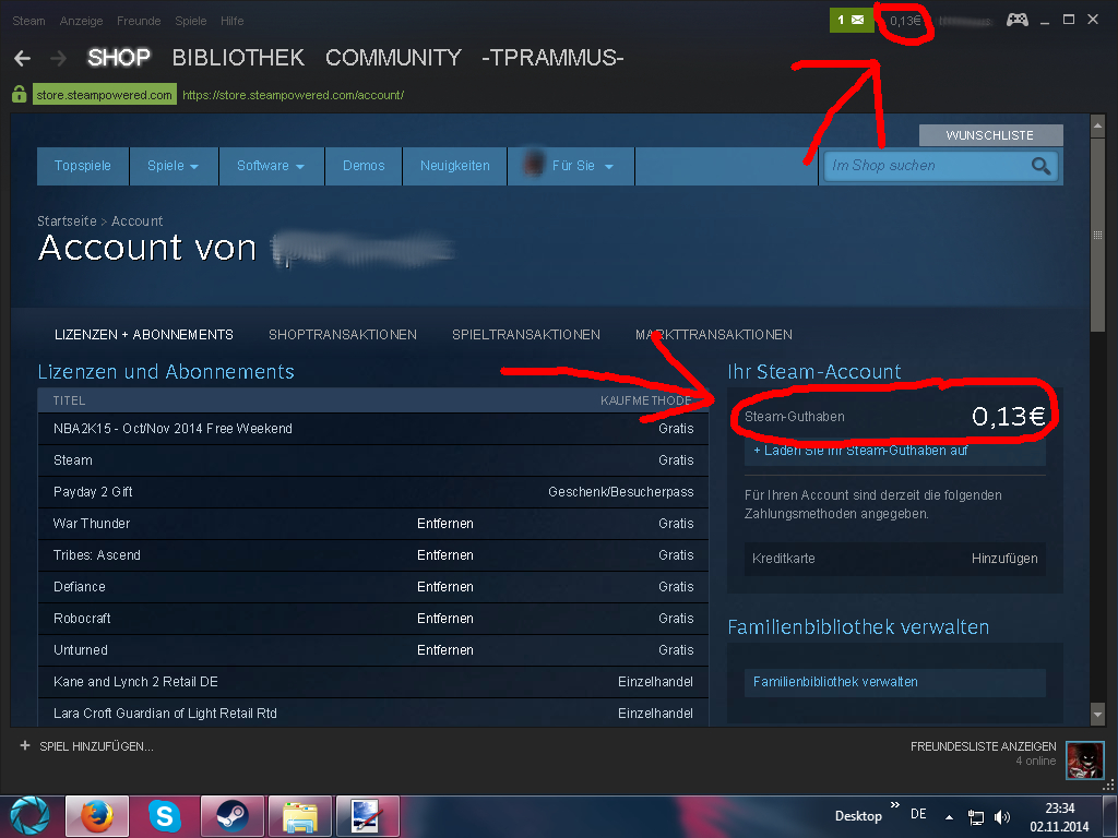 Steam Guthaben nicht angekommen - trotzdem abgebucht (Geld, Konto, GLS)