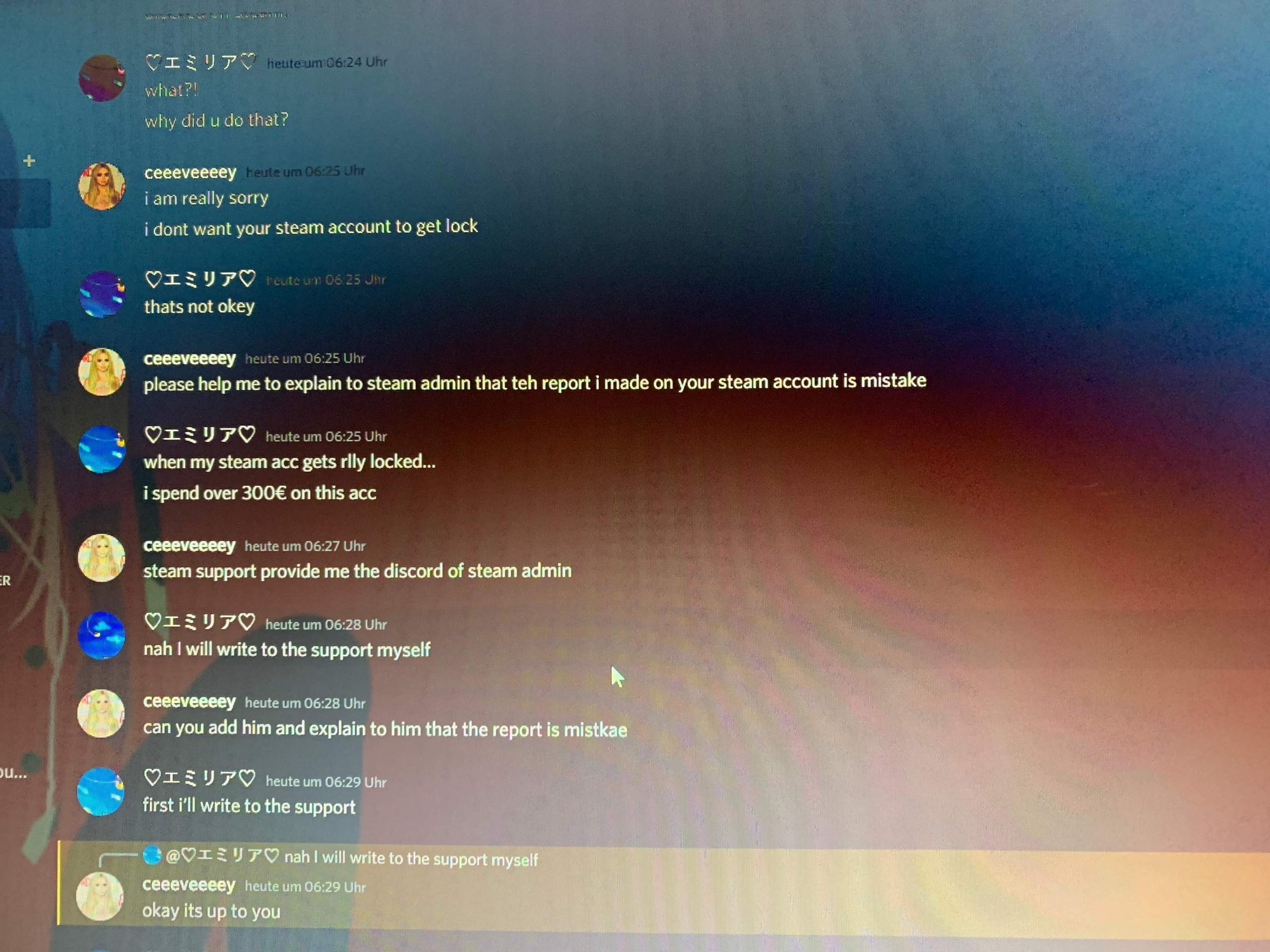 steam report über discord? Spiele und Gaming)