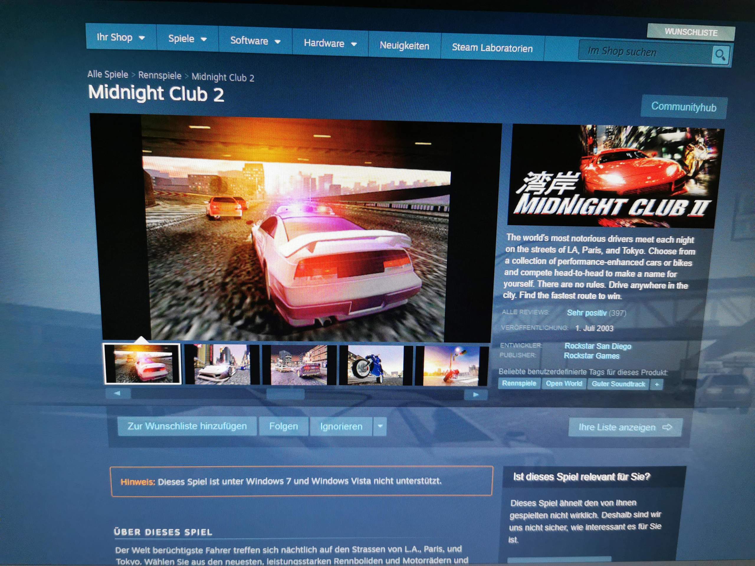 Steam Spiel wird angezeigt, aber kann nicht gekauft werden? Technik, PC)