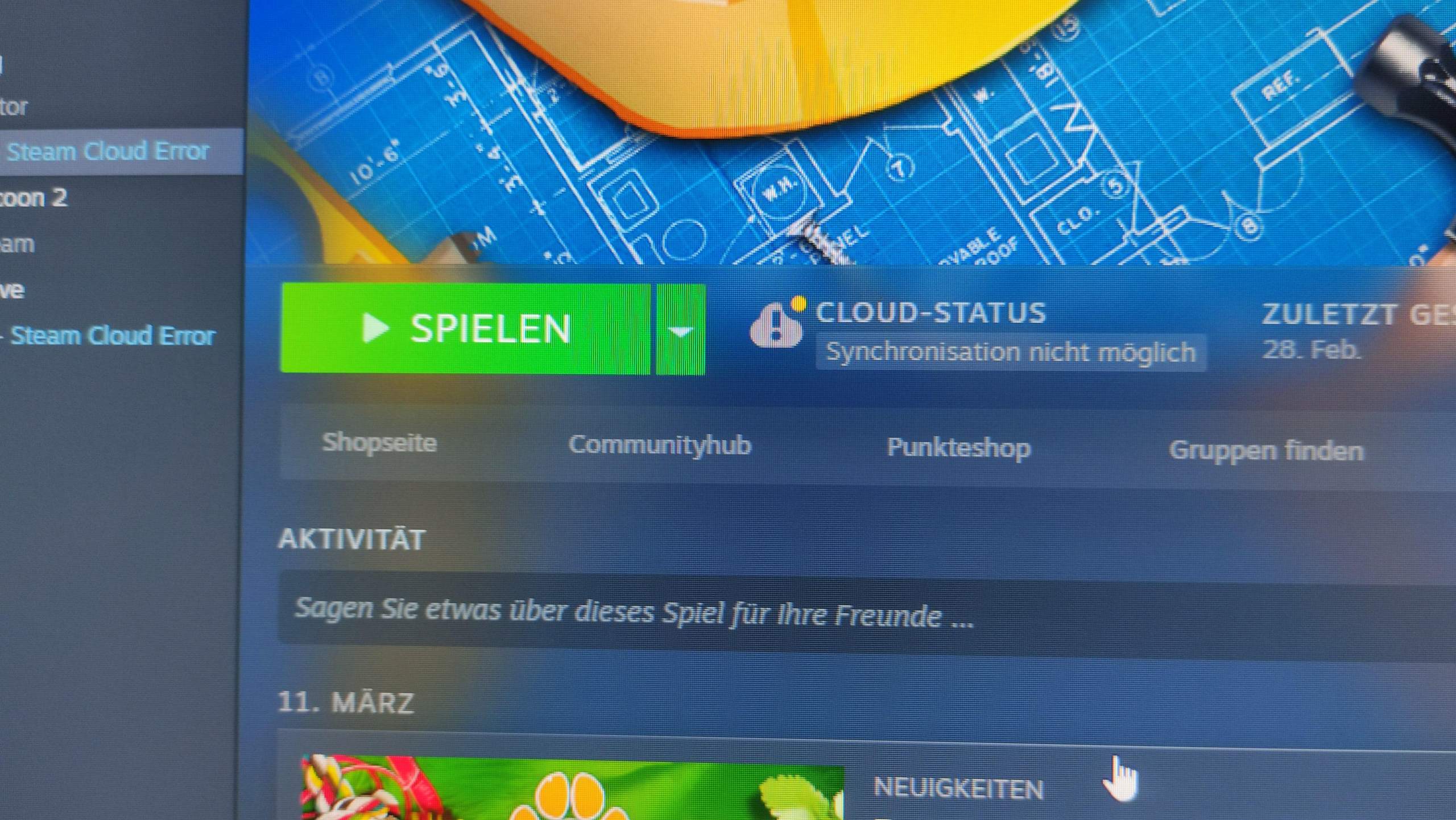 Steam Synchronisation nicht möglich? Technik, PC)