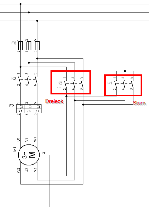 Stern Dreieckschaltung Kurzschluss Elektrotechnik