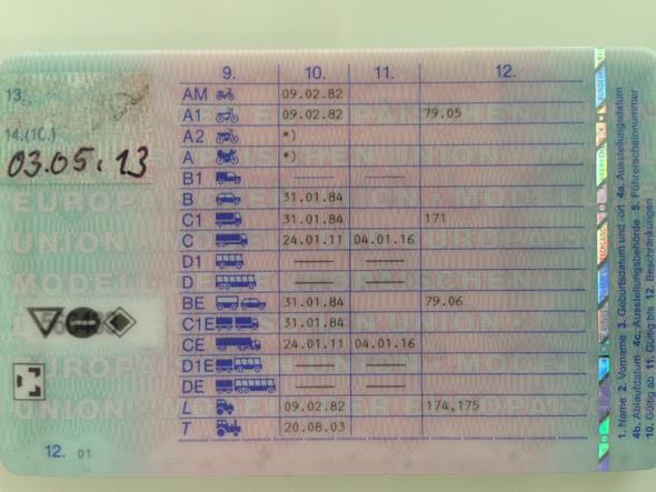 Sternchen In Fuhrerschein Klasse A