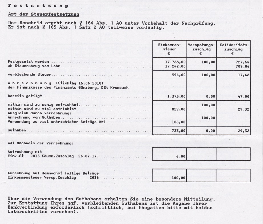Steuerbescheid, wer kann helfen zu verstehen? (Steuererklärung ...