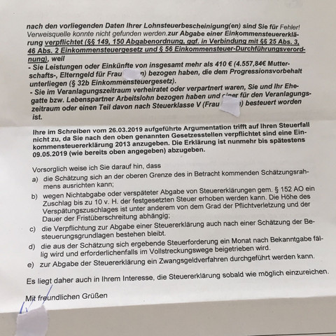 Steuererklarung Von 13 Steuern Finanzamt Verjahrung
