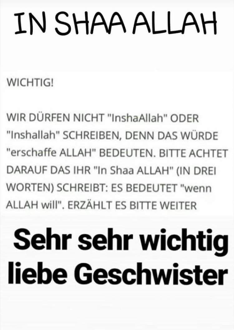Die Bedeutung von "Inshallah" und wie es verwendet wird Die Bedeutung von "Inshallah" und wie es verwendet wird