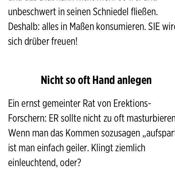 Stimmt es das man mehr Lust auf Sex hat wenn man nicht masturbiert (mit bild)? (masturbieren)