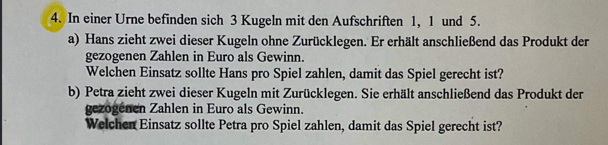 Stochastik? (rechnen, Funktion, Gleichungen)