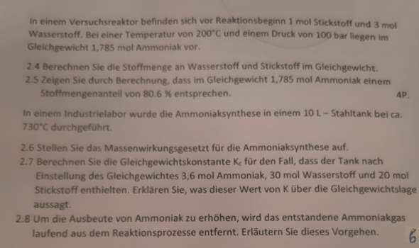 Stoffmengenanteil und Stoffentnahme aus dem GG? (Physik, Chemie)