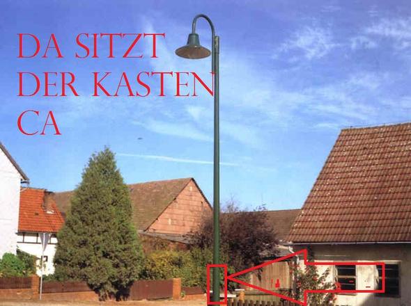Strassenlaternen Gehen Aus Technik Strom Licht