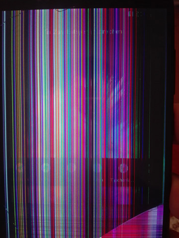 Striche Im Handy Technik Smartphone Display