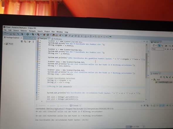 String In Int Umwandeln In Java Computer Punkte Koordinaten