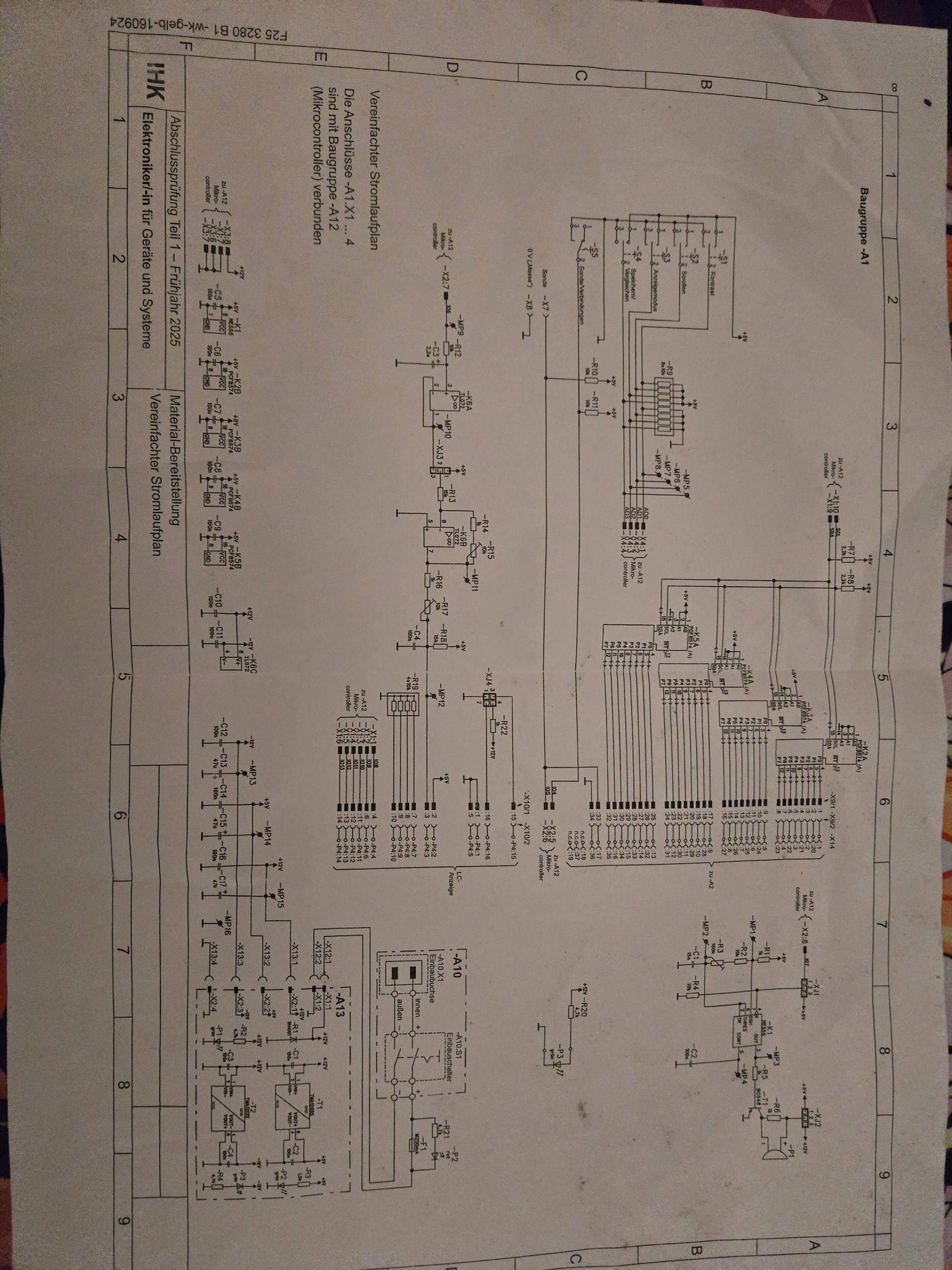 Stromlaufplan analysieren? (Abschlussprüfung, IHK-Prüfung, elektroniker