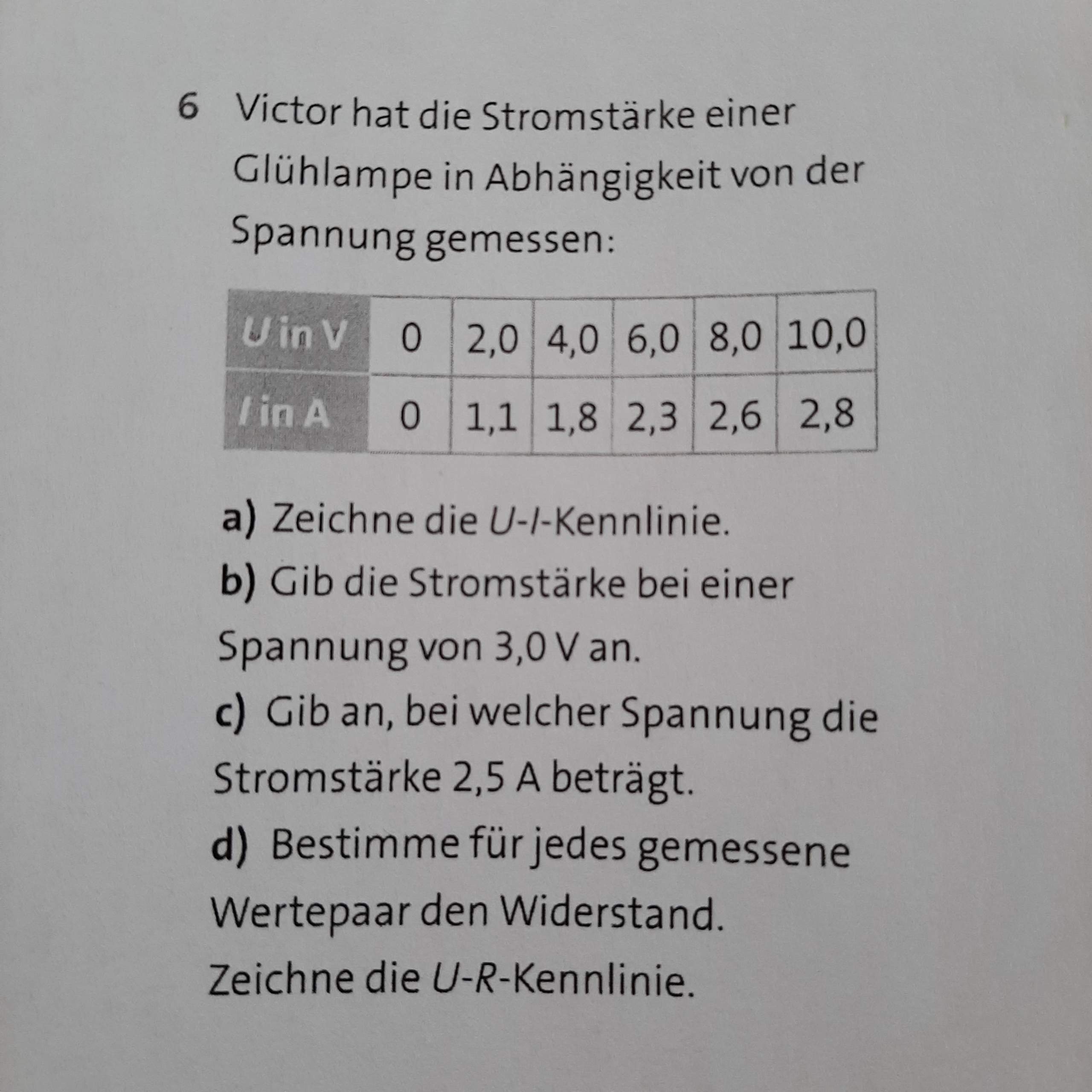 Stromstärke, Spannung und Widerstand berechnen? (Schule, Physik, Strom)