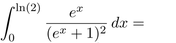  Substitution bei e^x/(e^x+1)^2?