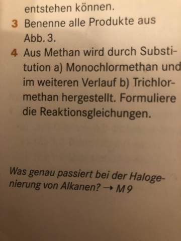  - (Schule, Chemie, substitution)